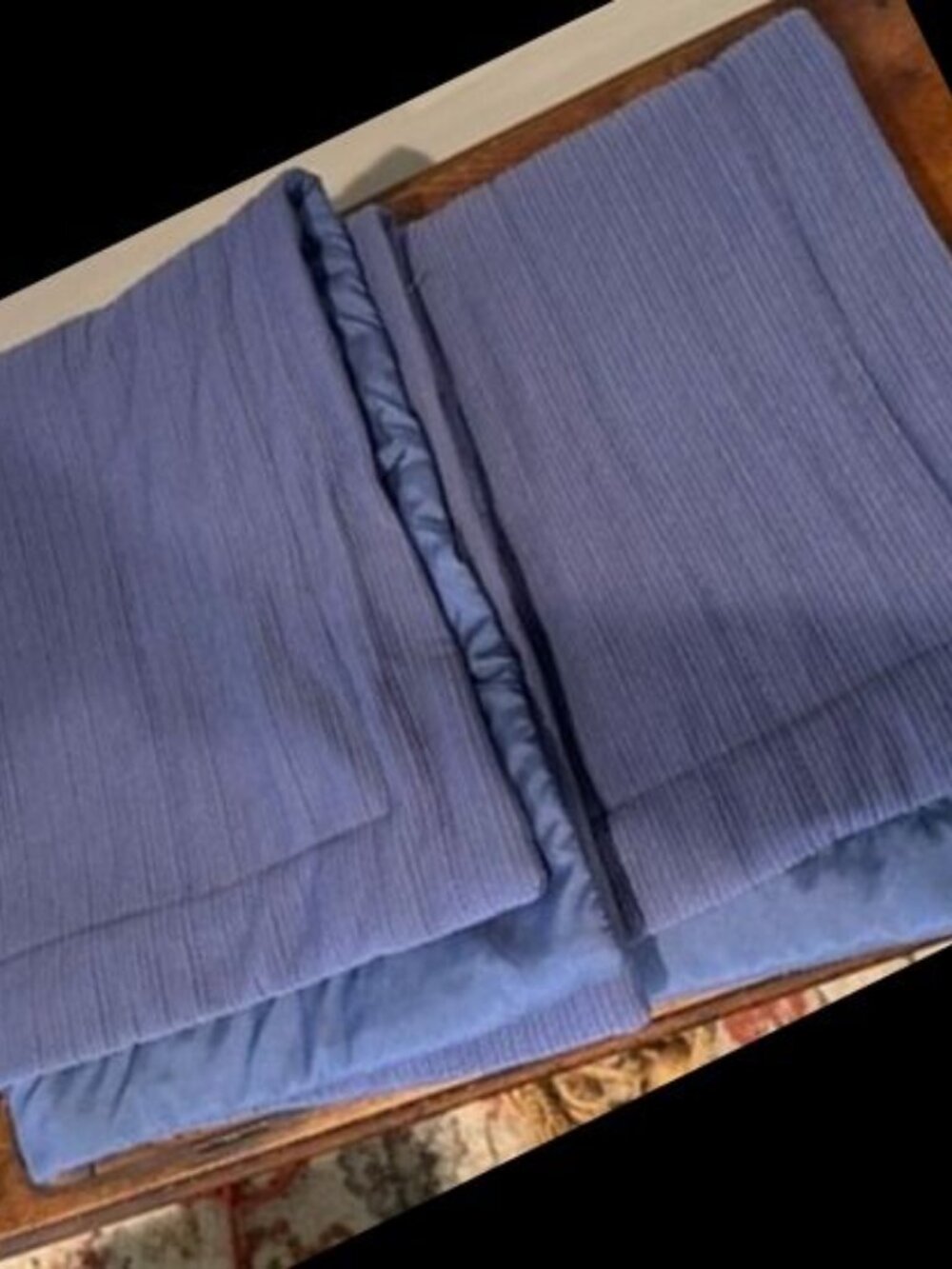Standard Pillow Shams Set of 2 Pillow Shams 26" x 20" (Pack of 2) Blue Ribbed